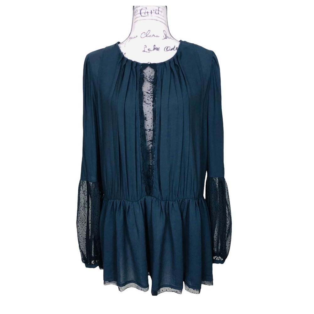 Free People Lace Tunic Top